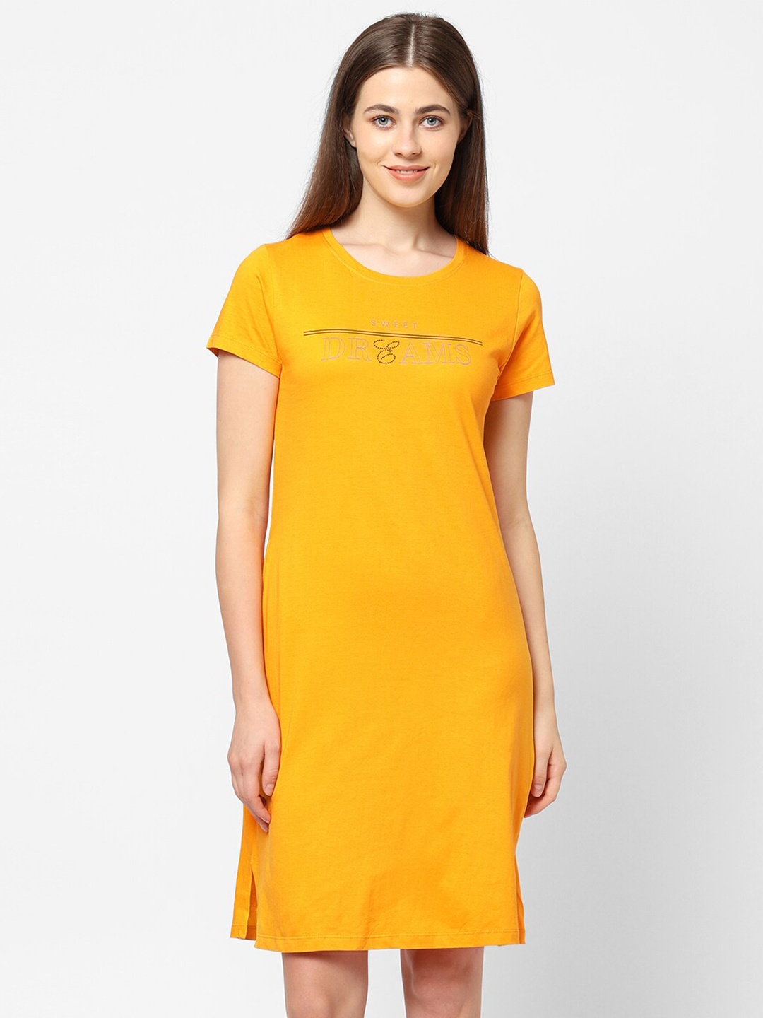 

Sweet Dreams Mustard Nightdress
