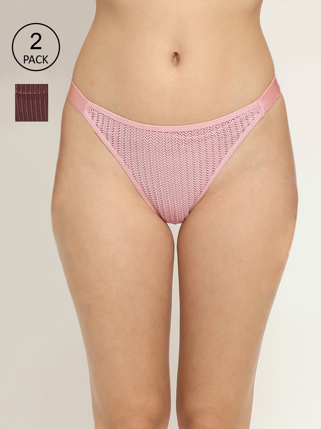 

EROTISSCH Women Pack Of 2 Assorted Thongs