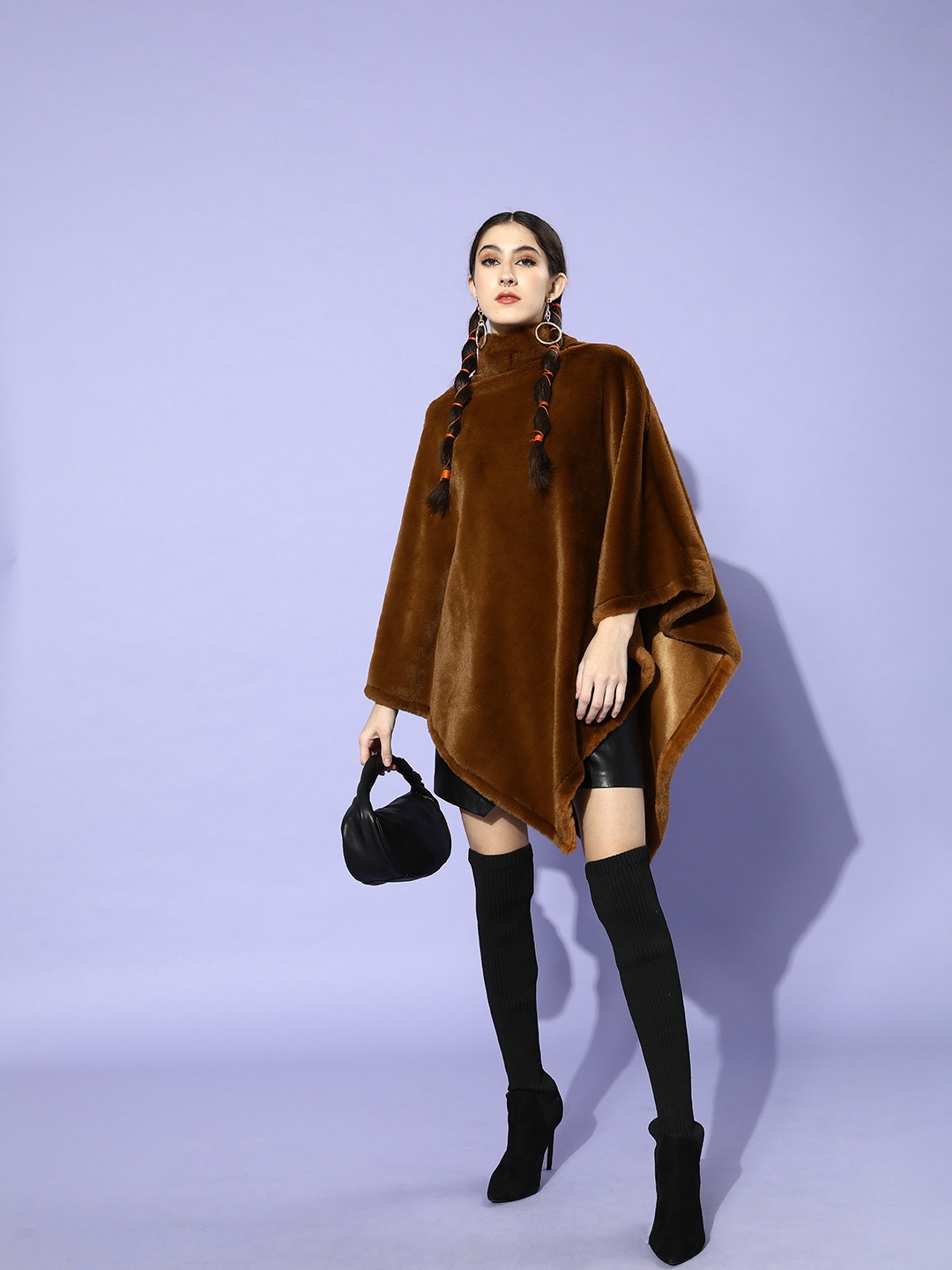

InWeave Women Brown Poncho