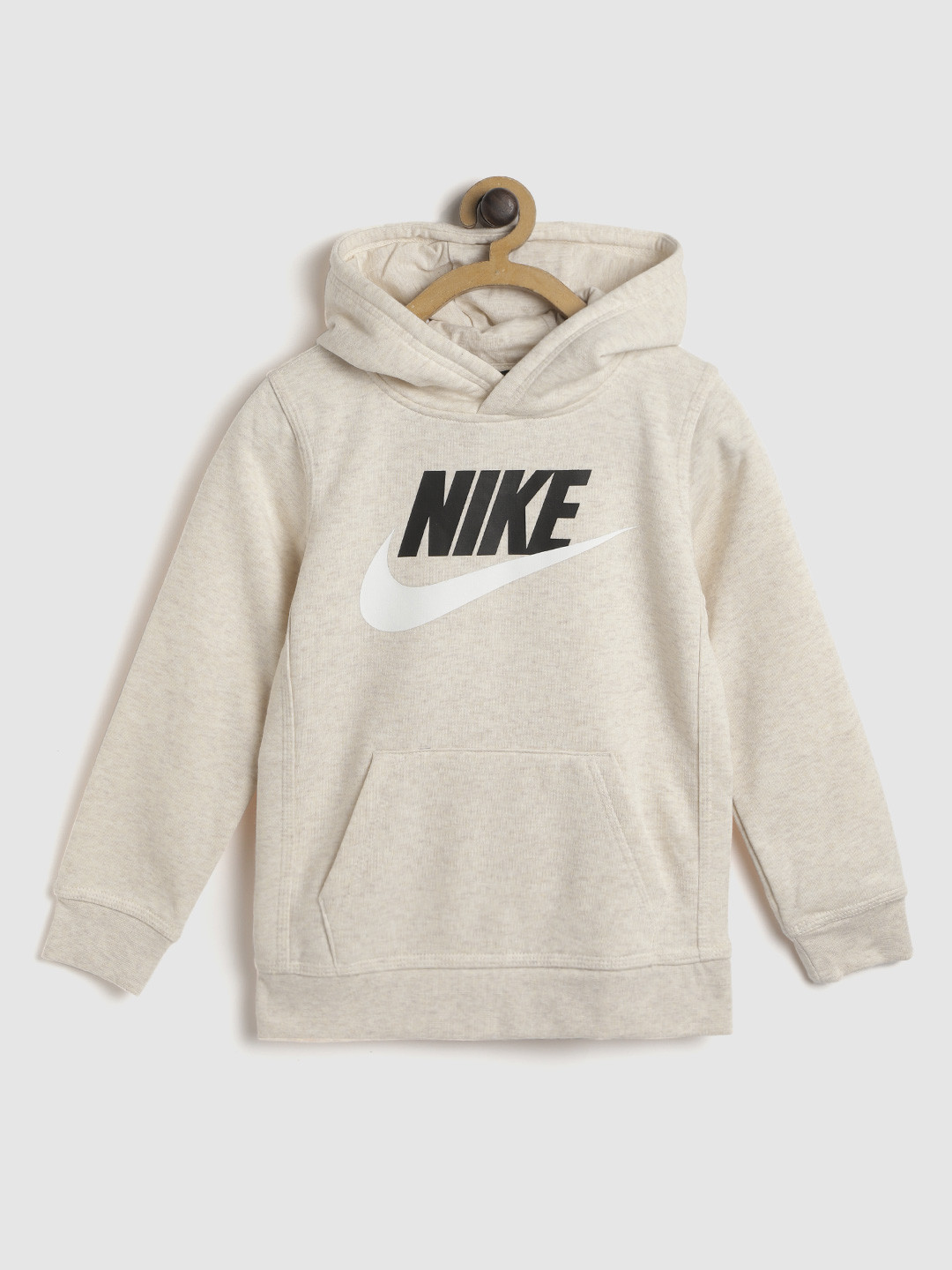 

Nike Boys Grey Melange Lightweight Fleece Club HBR PO Hooded Sweatshirt