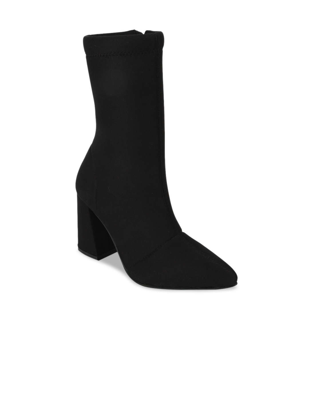 

Truffle Collection Black Block Heeled Boots