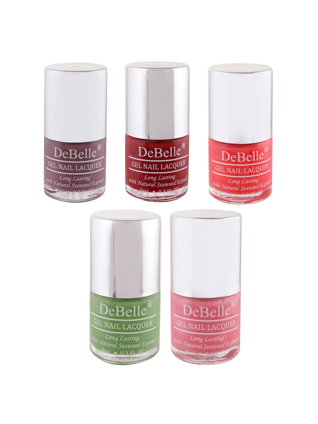 

DeBelle Set Of 5 Gel Nail Polish - 8ml Each, Multi