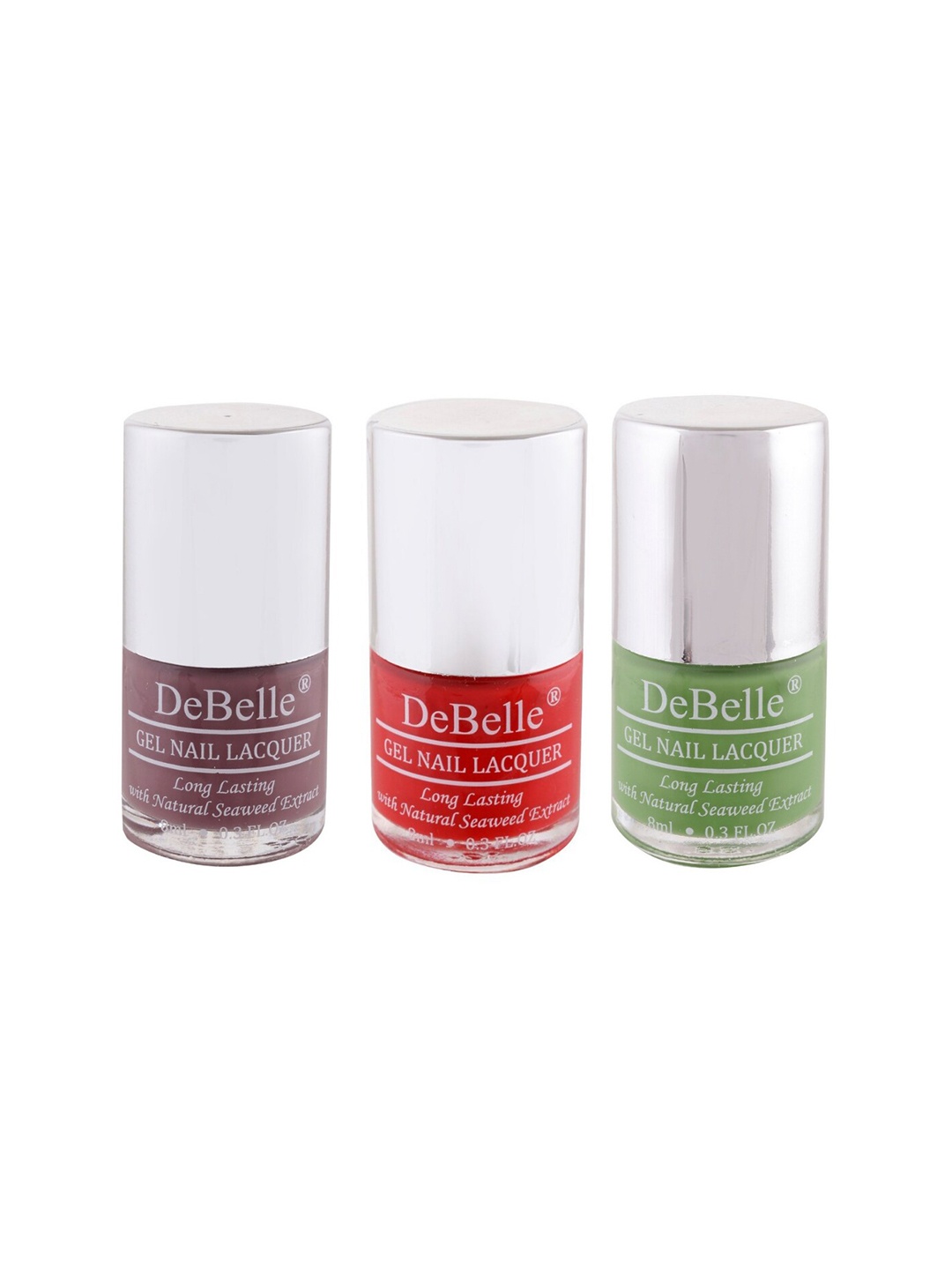 

DeBelle Set Of 3 Gel Nail Polish - 8ML Each, Multi