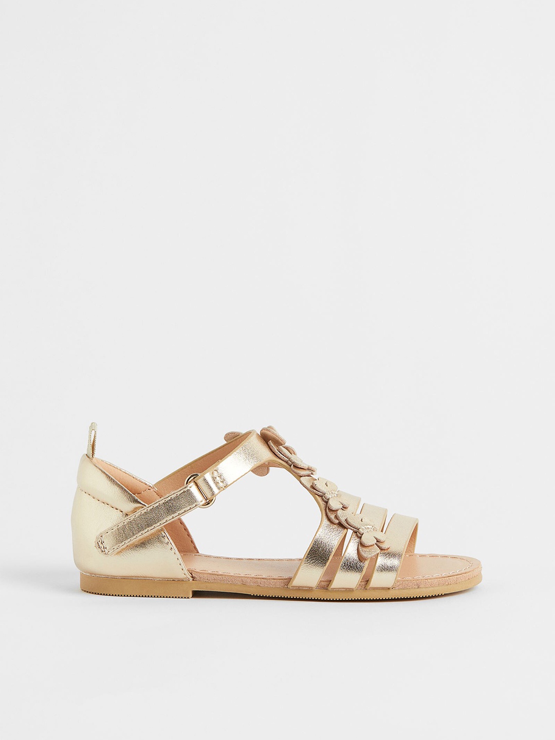 

H&M Girls Gold Shimmering Sandals
