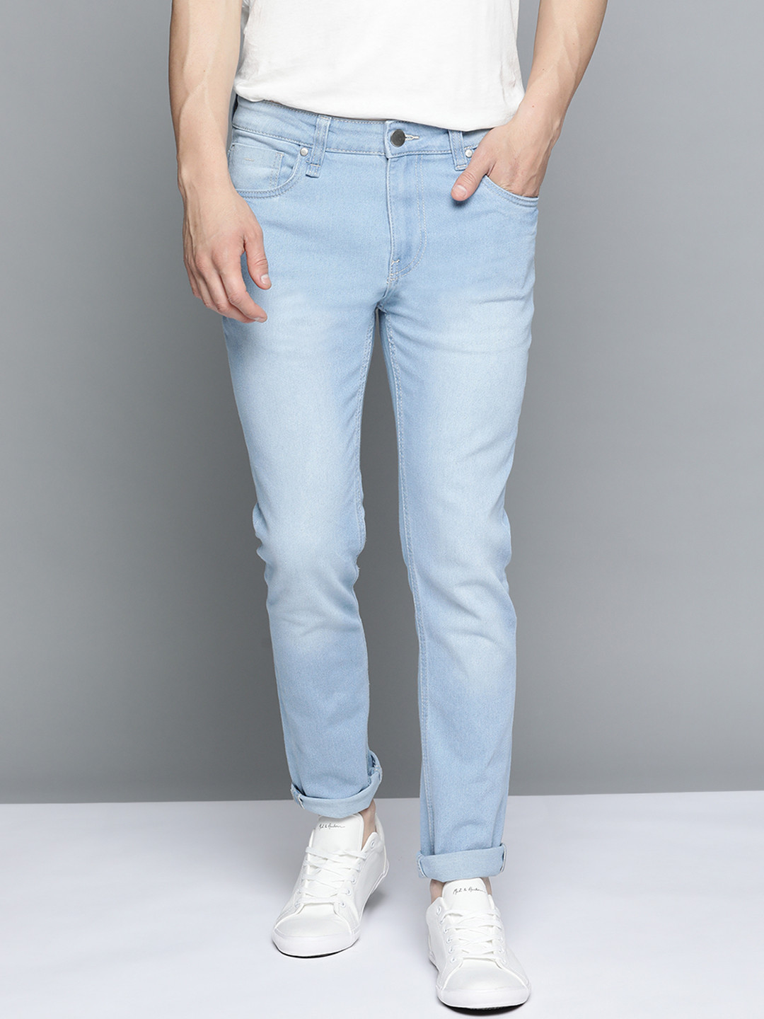 

Mast & Harbour Men Blue Skinny Fit Light Fade Stretchable Jeans