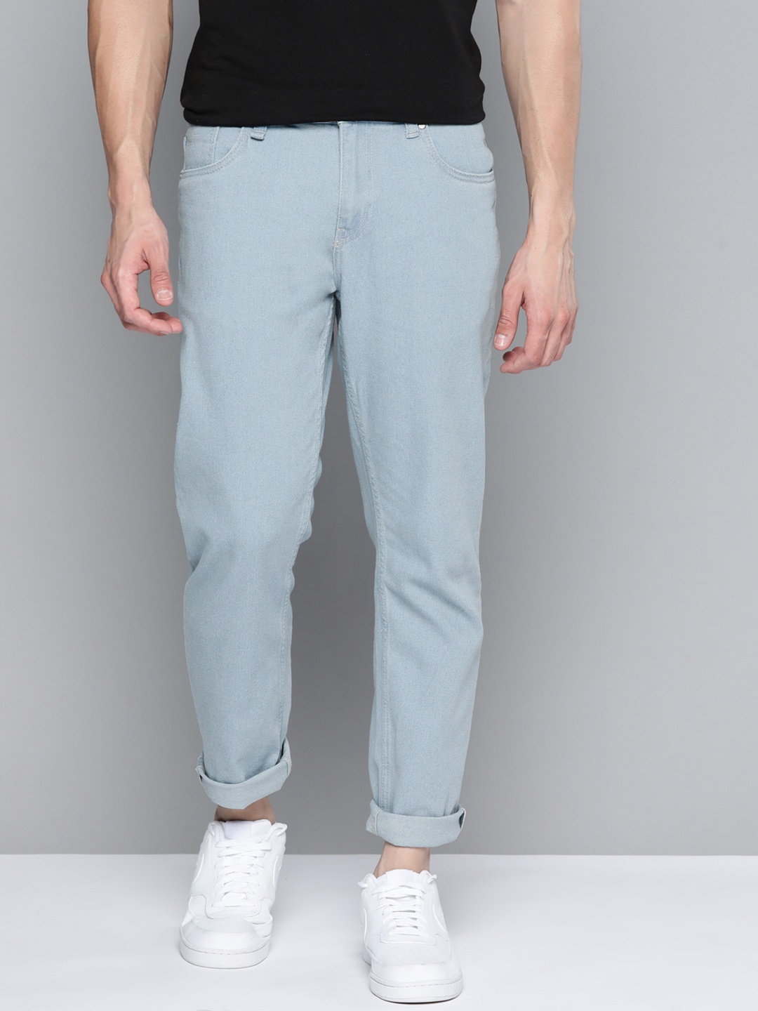 

Mast & Harbour Men Blue Tapered Fit Stretchable Jeans