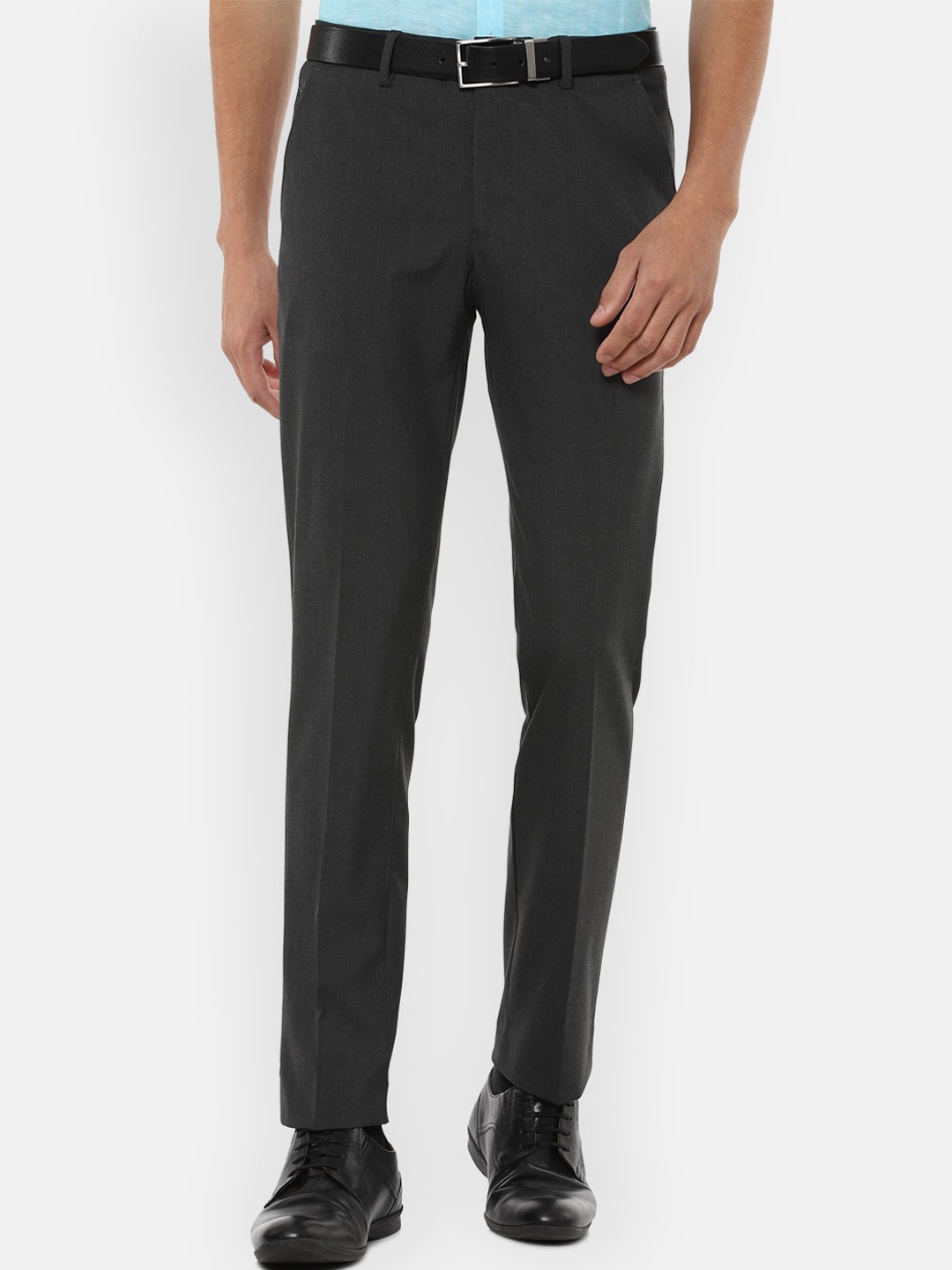 

Louis Philippe Men Grey Slim Fit Formal Trousers