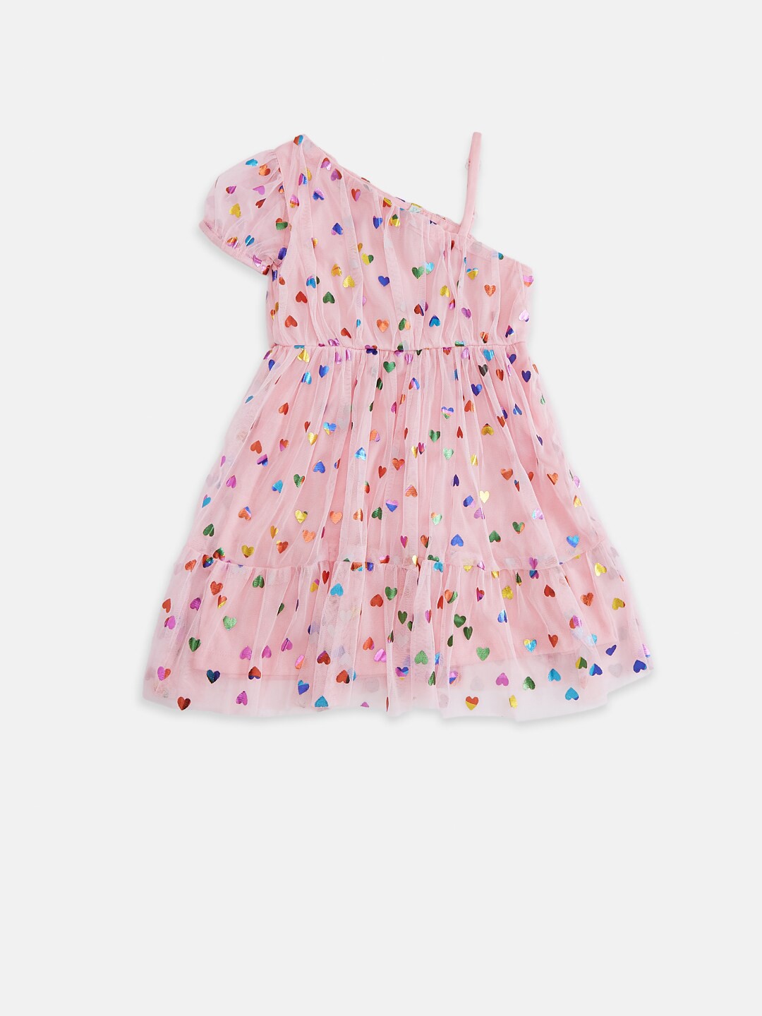 

Pantaloons Girls Junior Pink Floral Dress