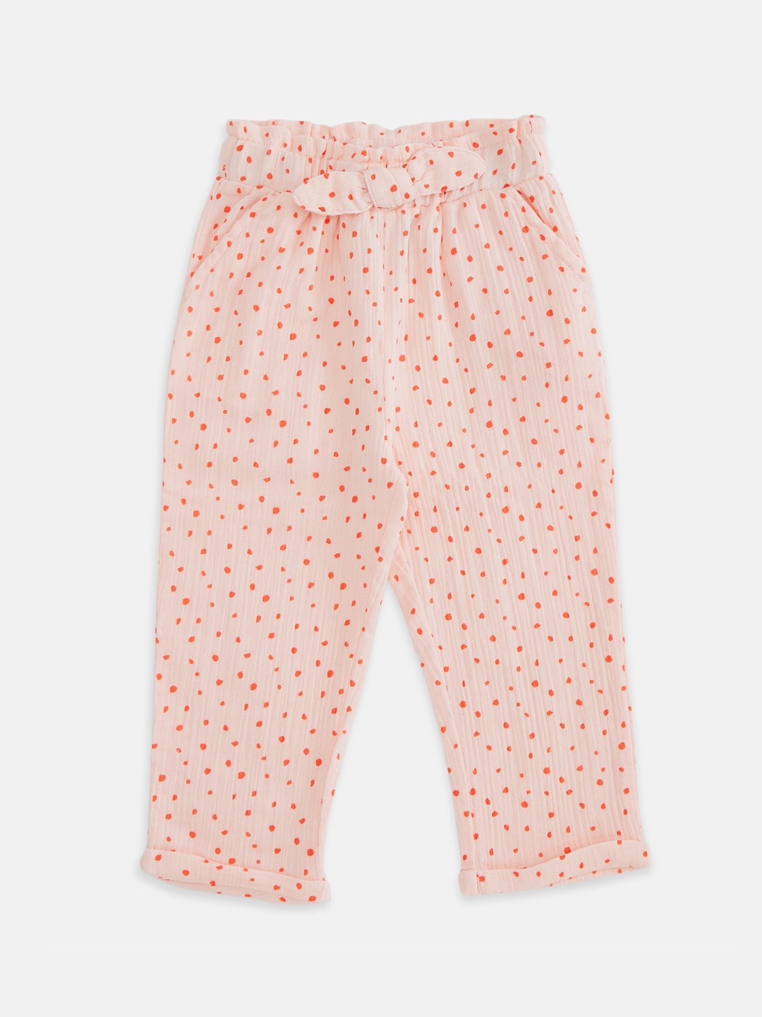 

Pantaloons Baby Girls Pink Printed Trousers
