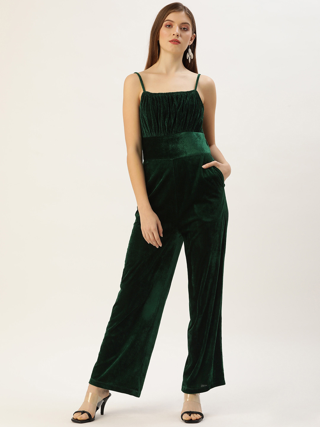 

QUIERO Green Basic Jumpsuit