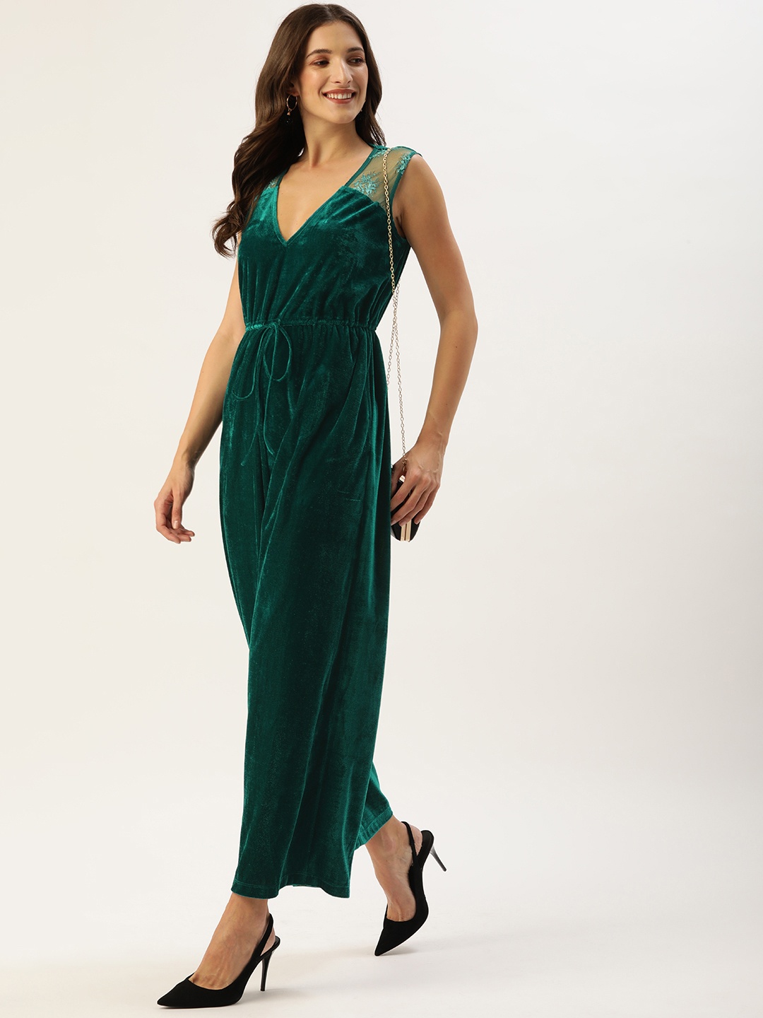

QUIERO Green Basic Jumpsuit