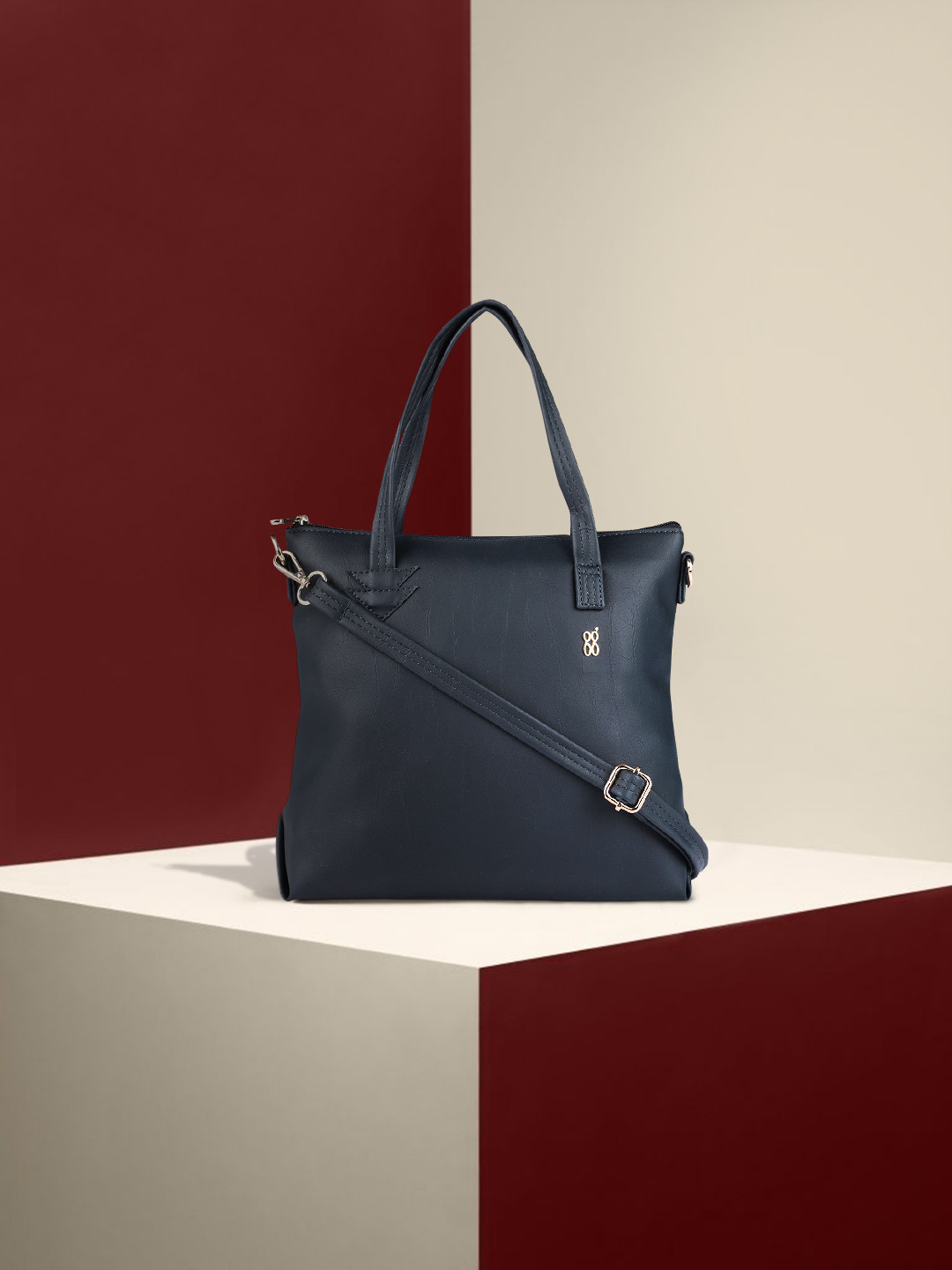 

Baggit Navy Blue Structured Shoulder Bag