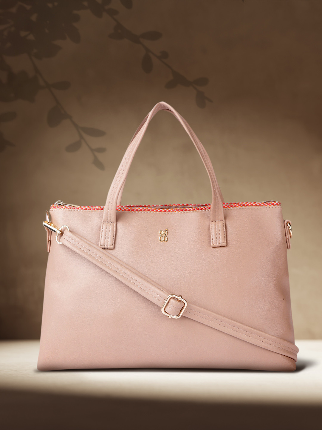 

Baggit Rose-Coloured Handheld Bag
