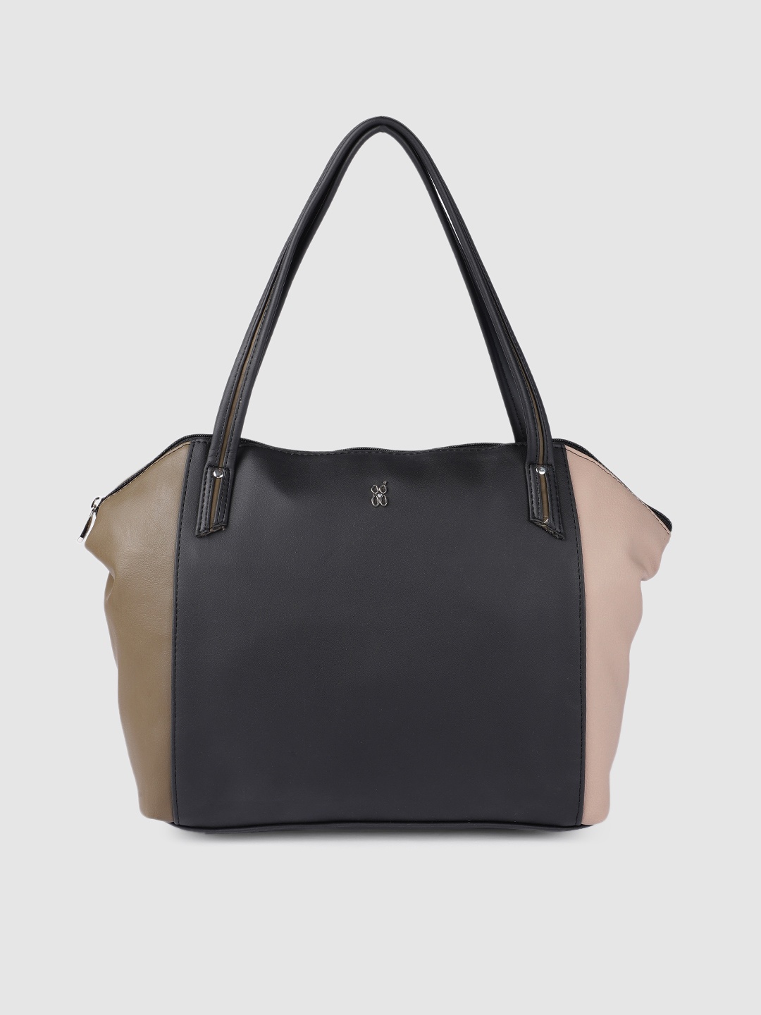 

Baggit Black Colourblocked Synthetic Regular Structured Shoulder Bag