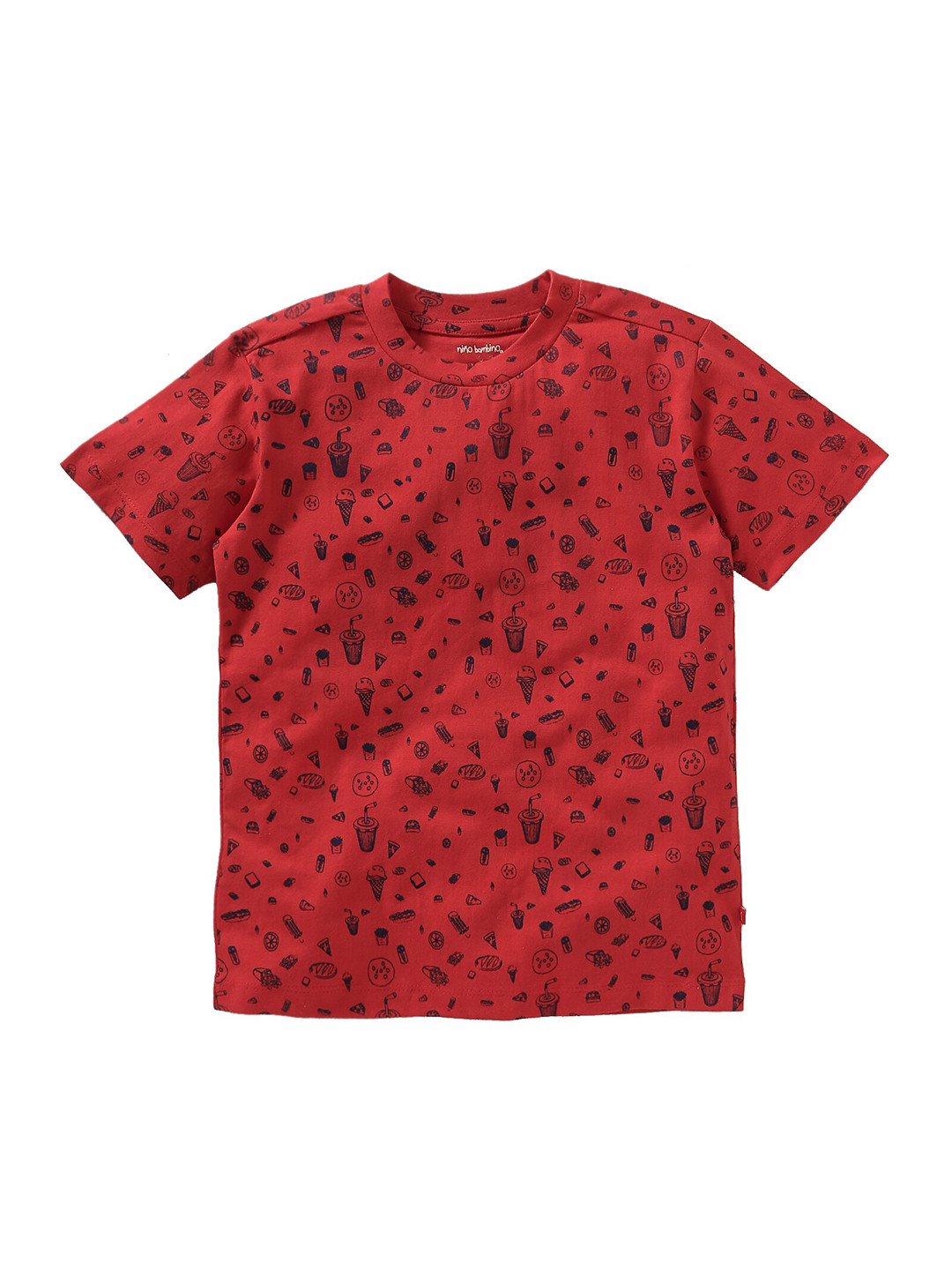 

Nino Bambino Kids Red Printed Organic Cotton T-shirt