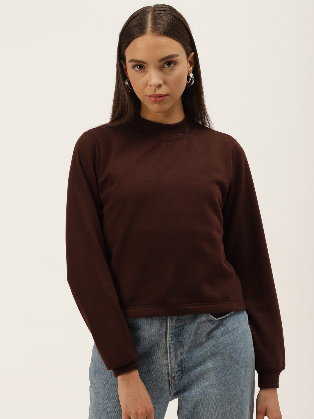 

Belle Fille Women Brown Sweatshirt