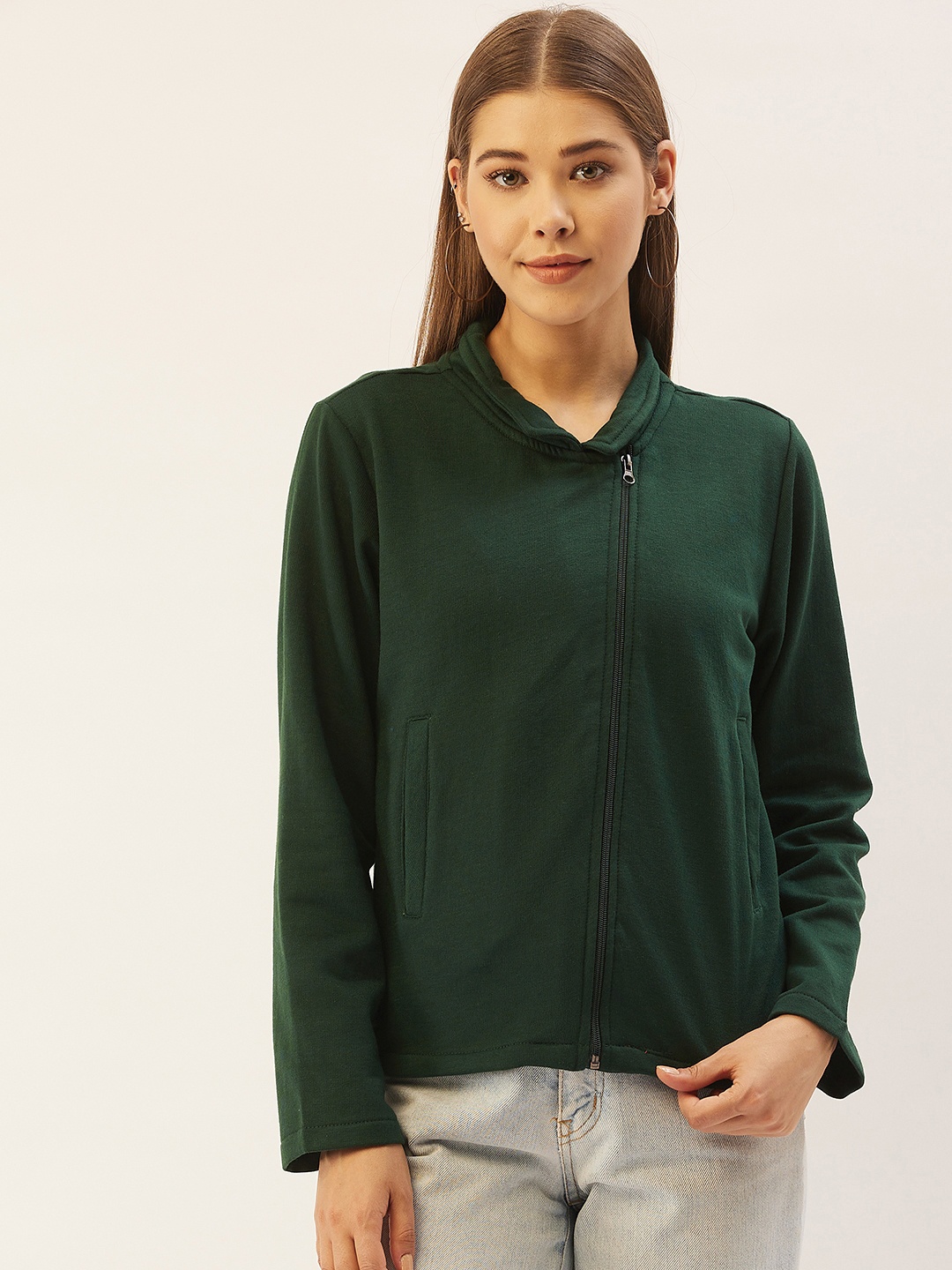 

Belle Fille Women Green Sweatshirt