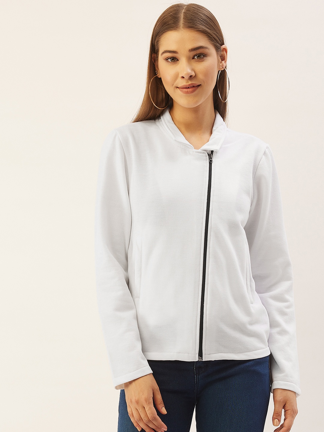 

Belle Fille Women White Sweatshirt