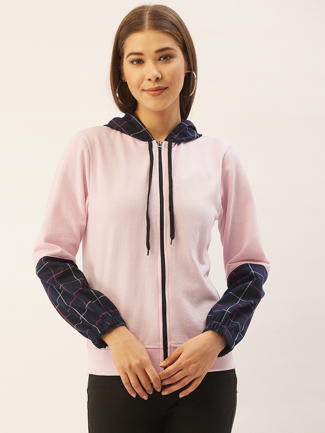 

Belle Fille Women Pink Hooded Sweatshirt