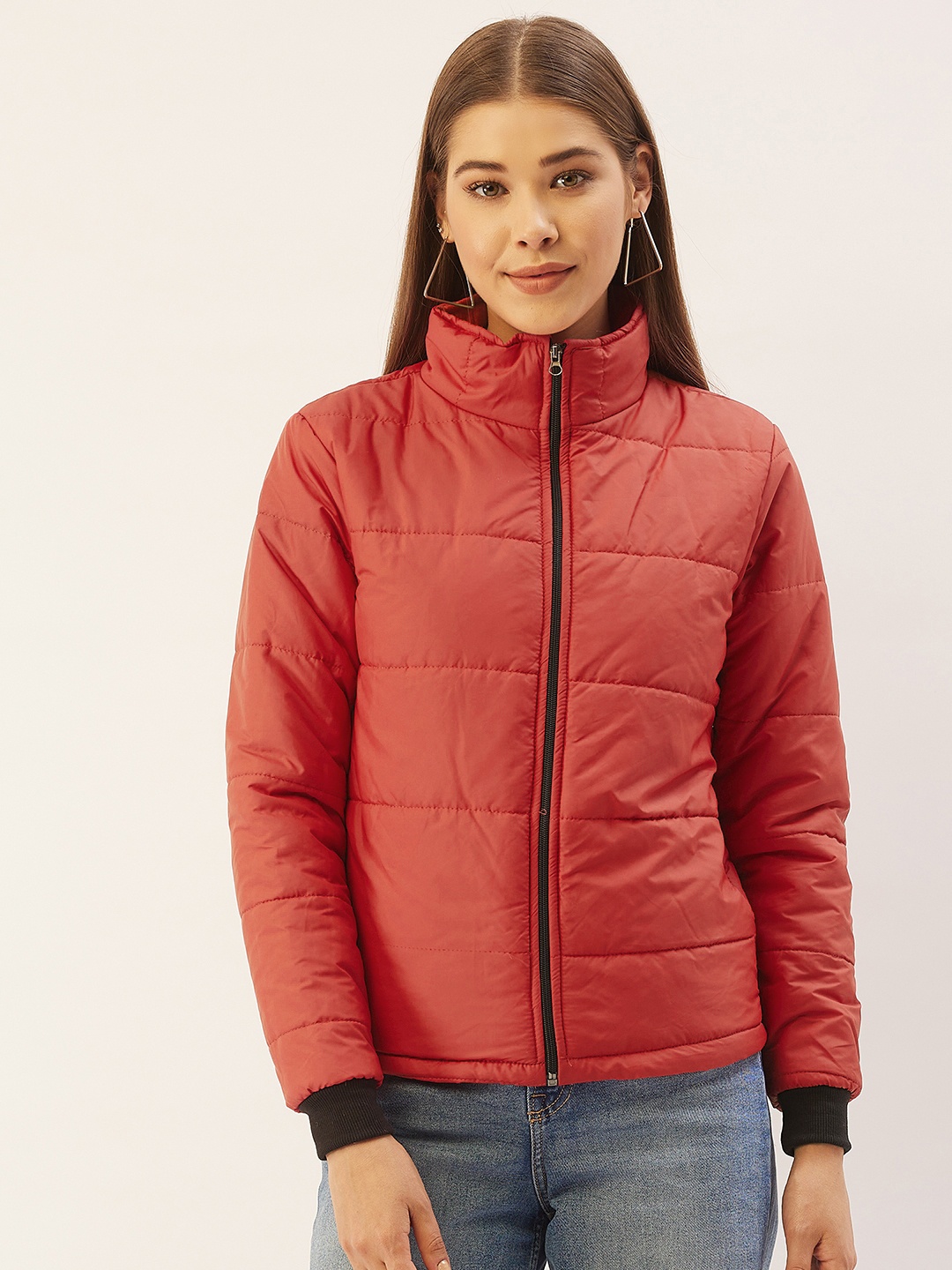 

Belle Fille Women Red Lightweight Padded Jacket