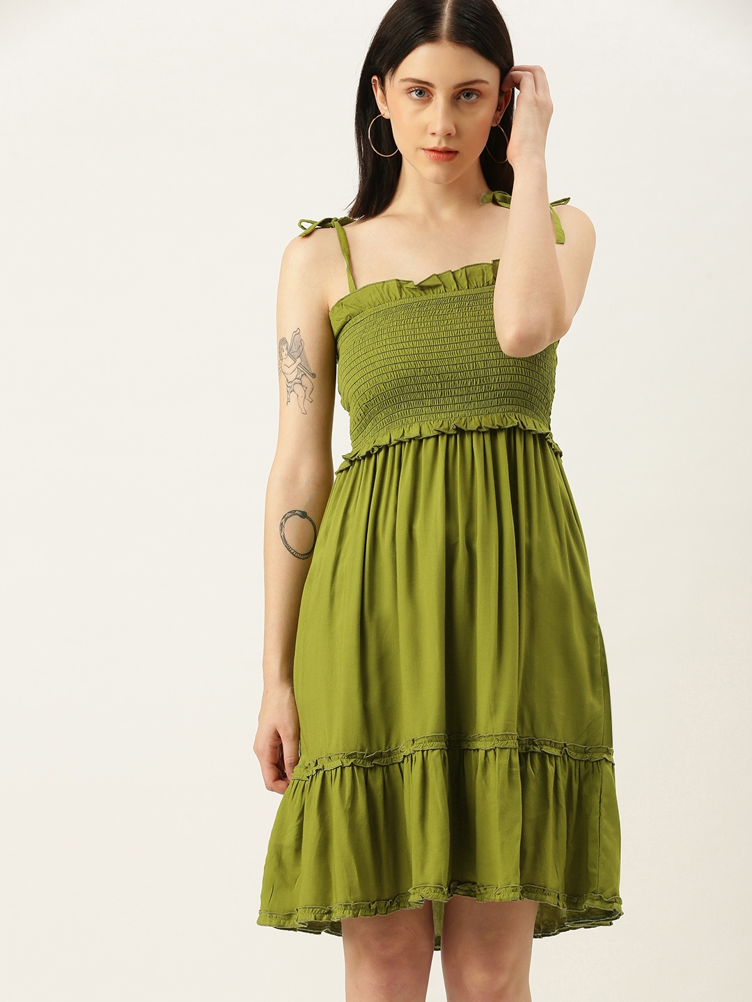 

Yuvraah Fluorescent Green Dress