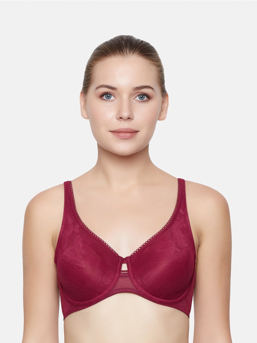 

Triumph Women Wild Rose Sensation 3D Flexi Wired Minimizer Bra, Red