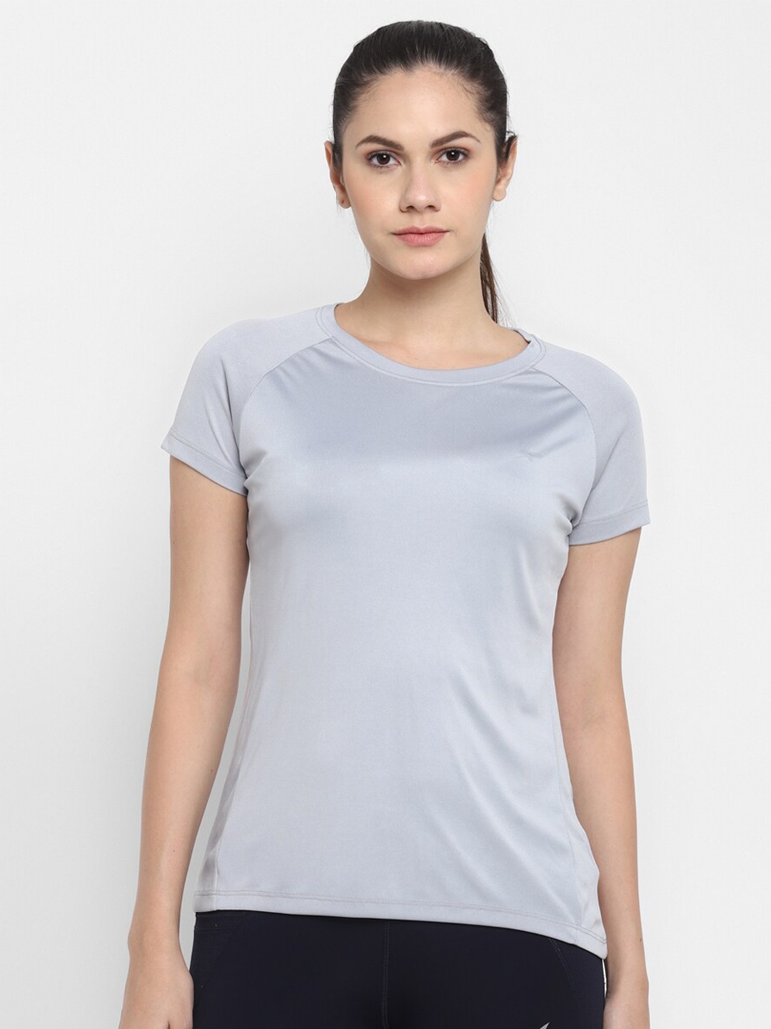 

FURO by Red Chief Women Grey Cotton T-shirt