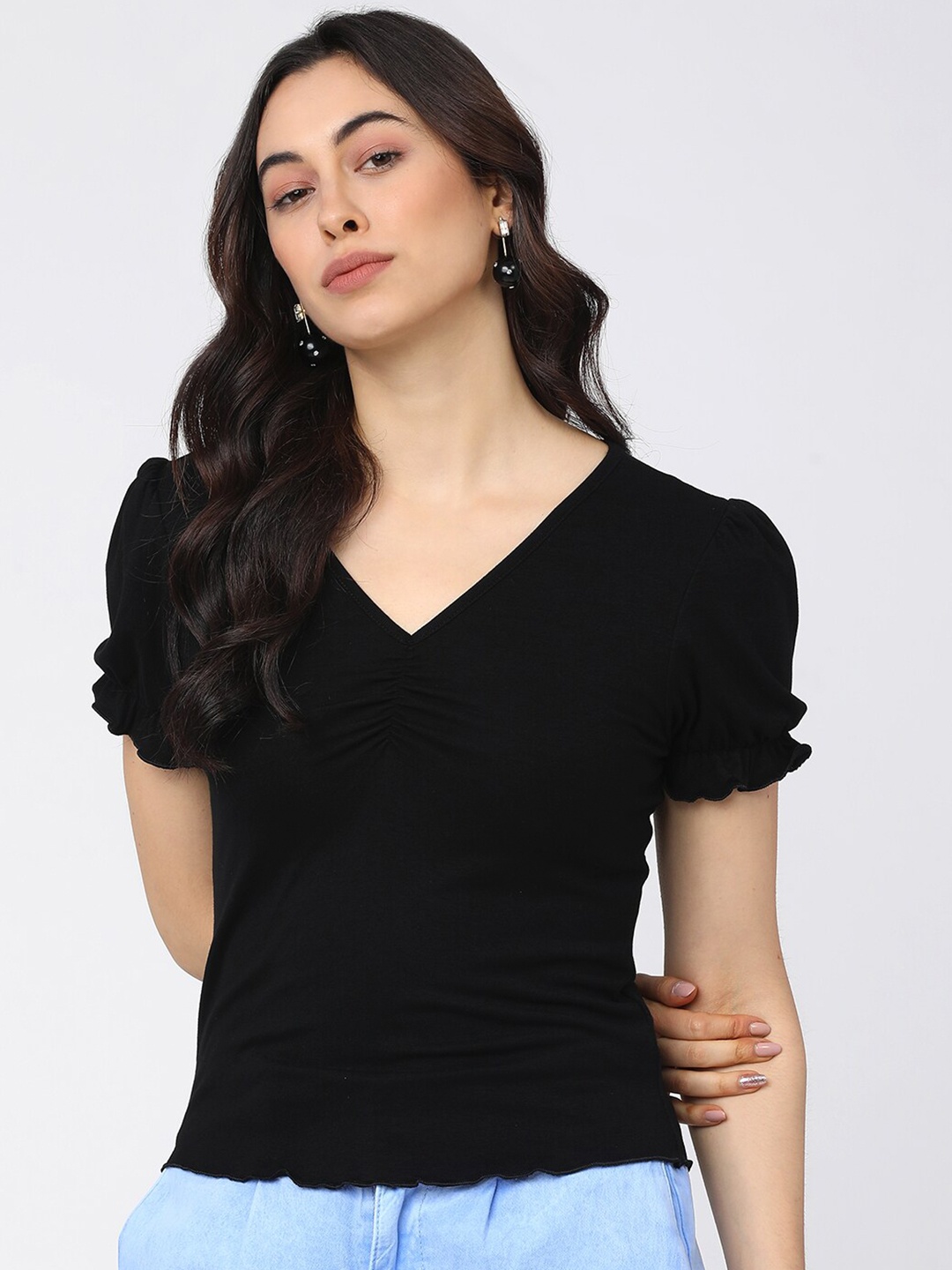 

Tokyo Talkies Black Regular Top