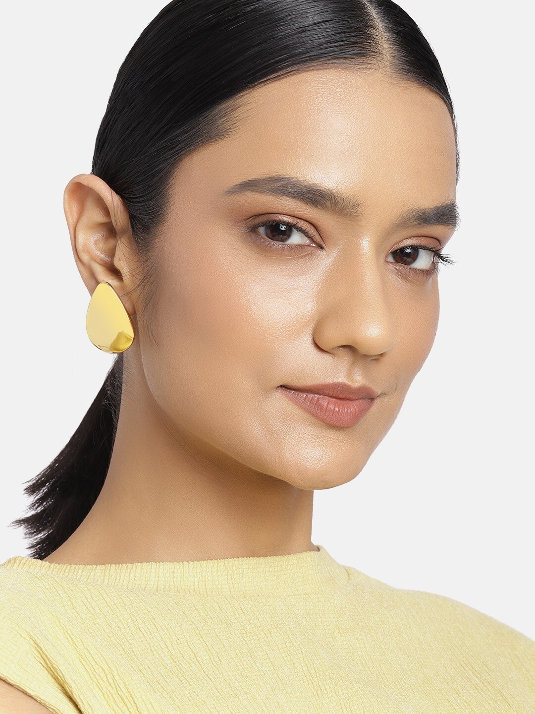 

Estele Gold-Toned Contemporary Studs Earrings