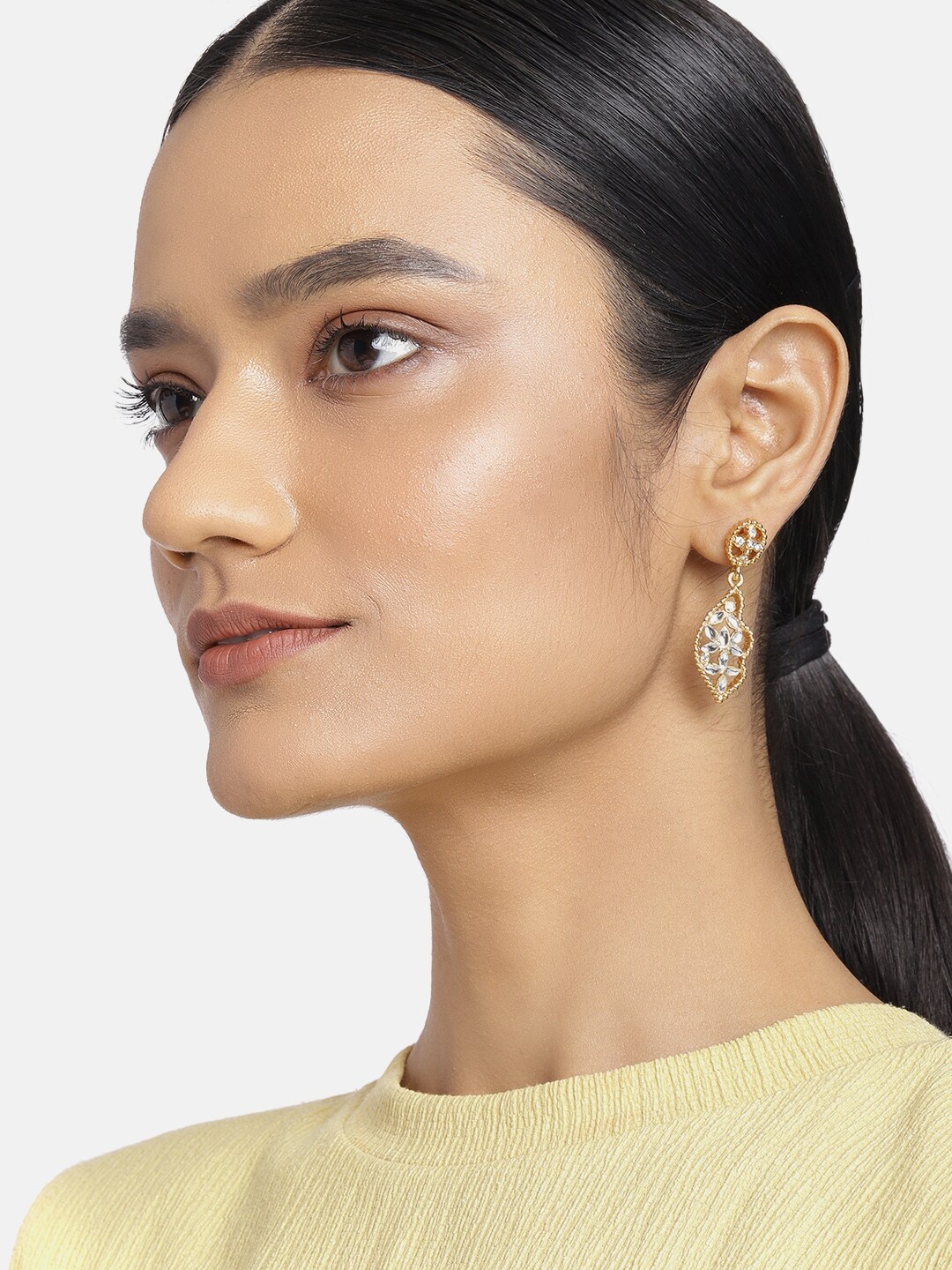 

Estele Gold-Toned Contemporary Studs Earrings