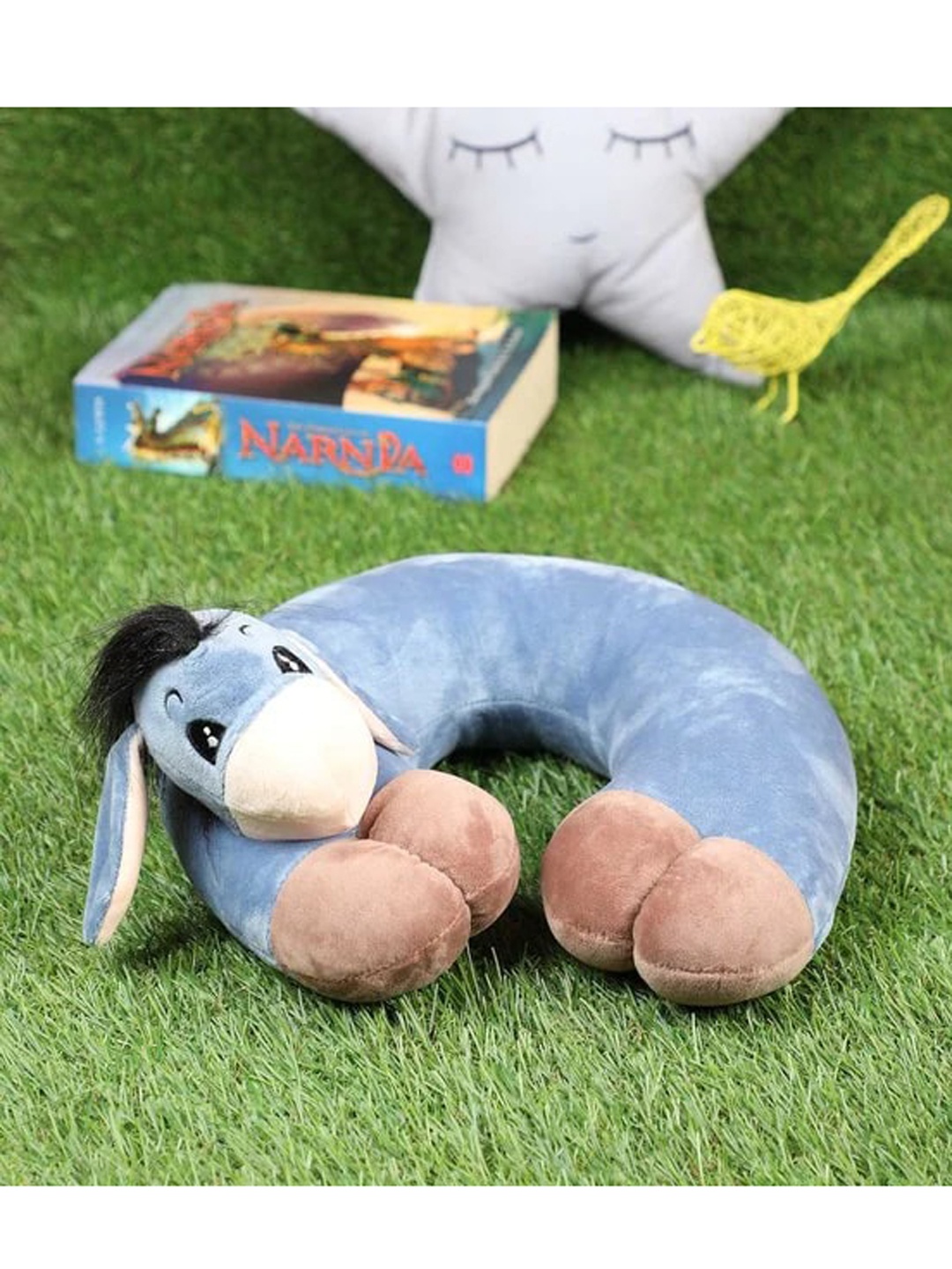

Lushomes Blue & Brown Donkey Travel Pillow