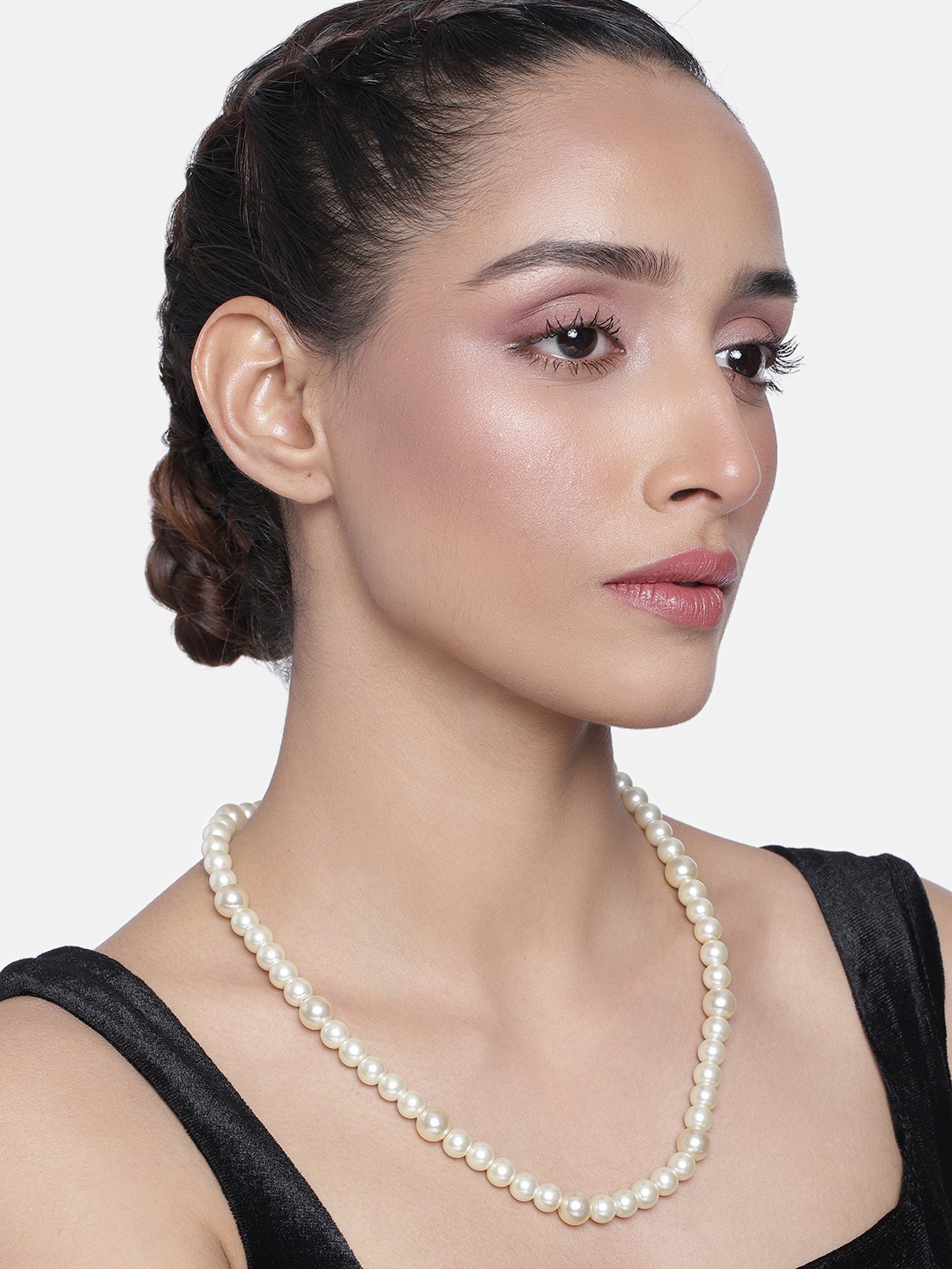 

Estele Gold-Toned & White Gold-Plated Necklace