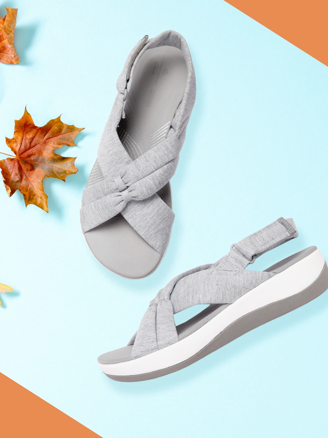 

Clarks Women Grey Solid Comfort Heels