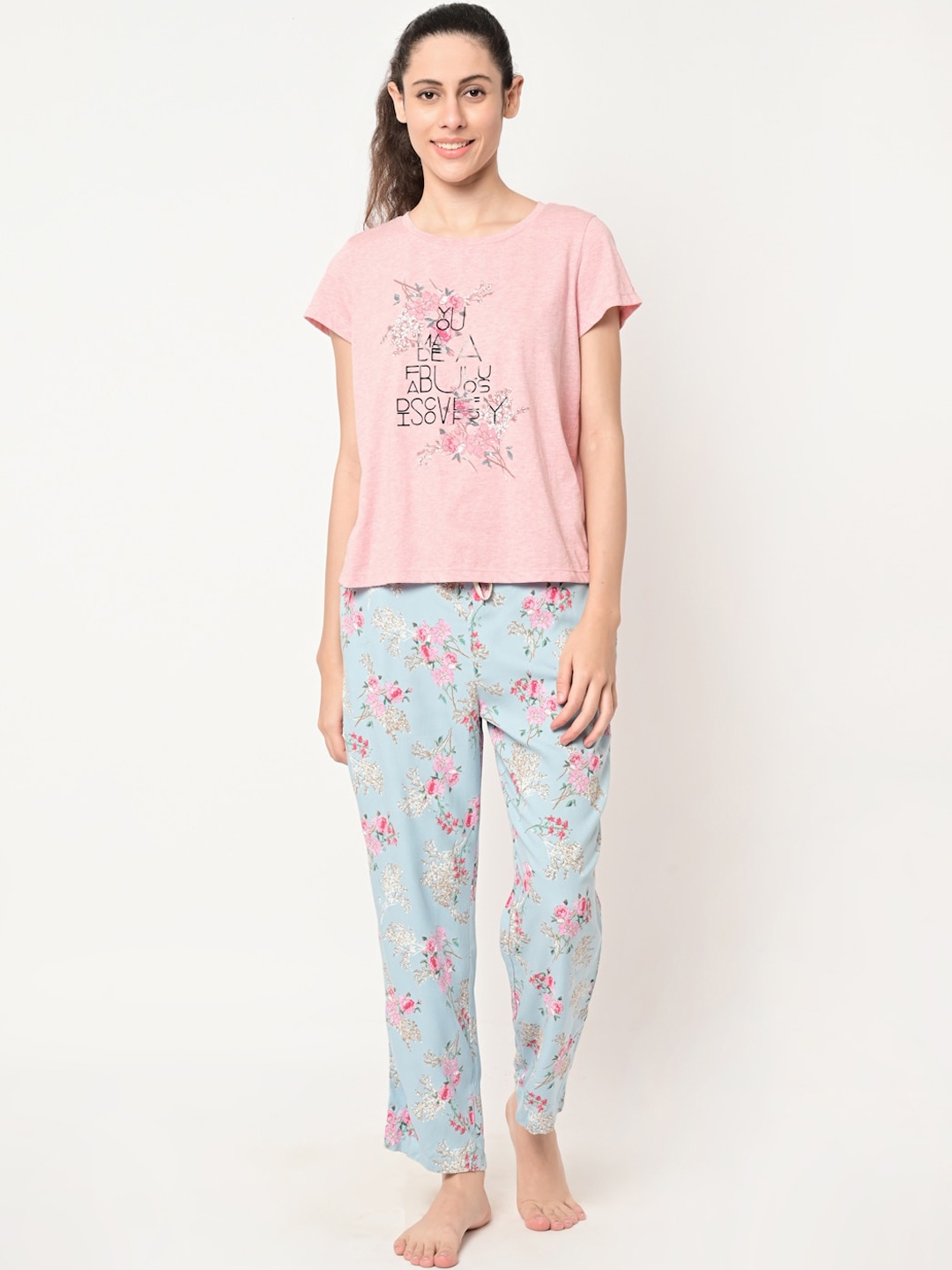 

MAYSIXTY Women Multicoloured Printed Night suit, Multi
