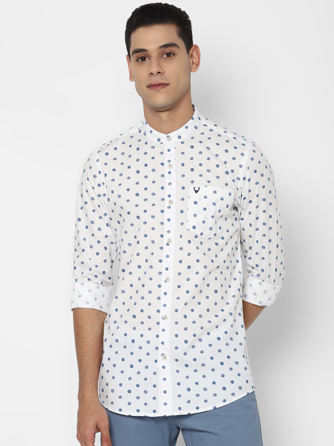 

Allen Solly Sport Men White Opaque Printed Casual Shirt