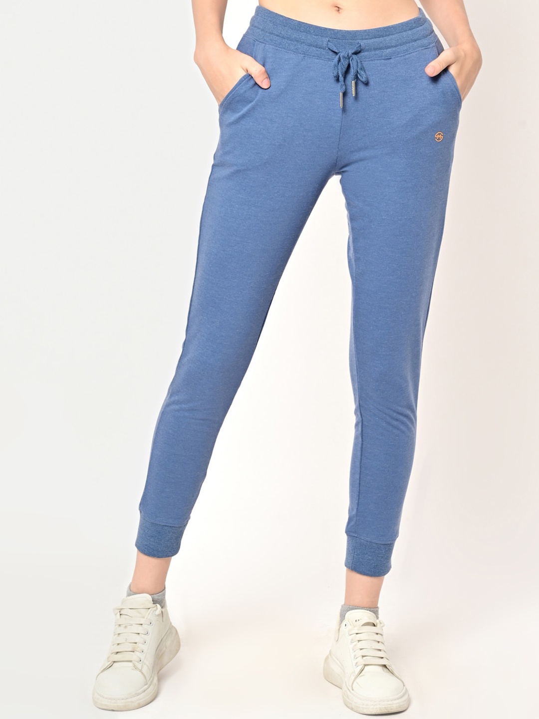 

MAYSIXTY Women Blue Solid Joggers