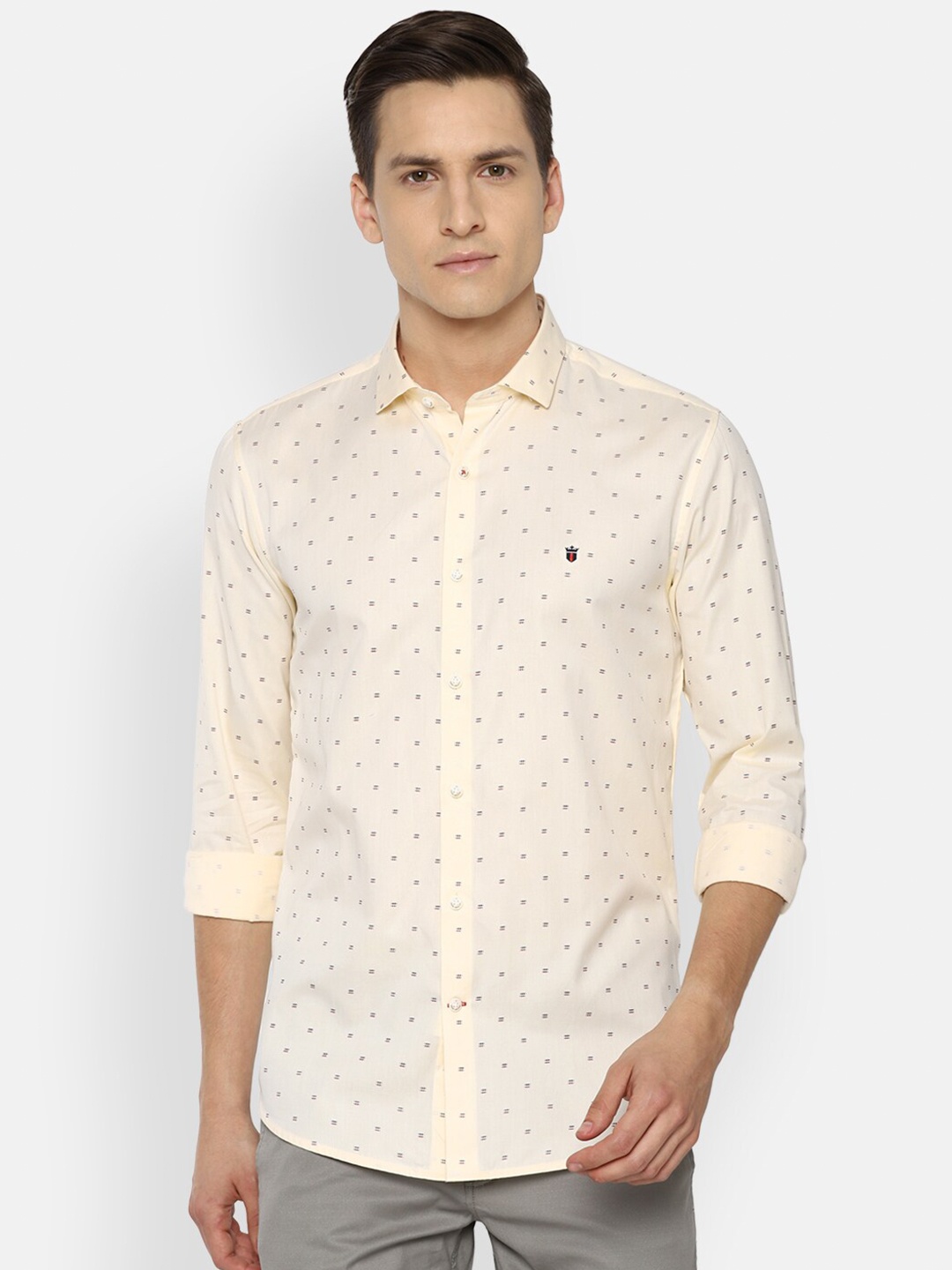 

Louis Philippe Sport Men Cream Ditsy Print Shirt