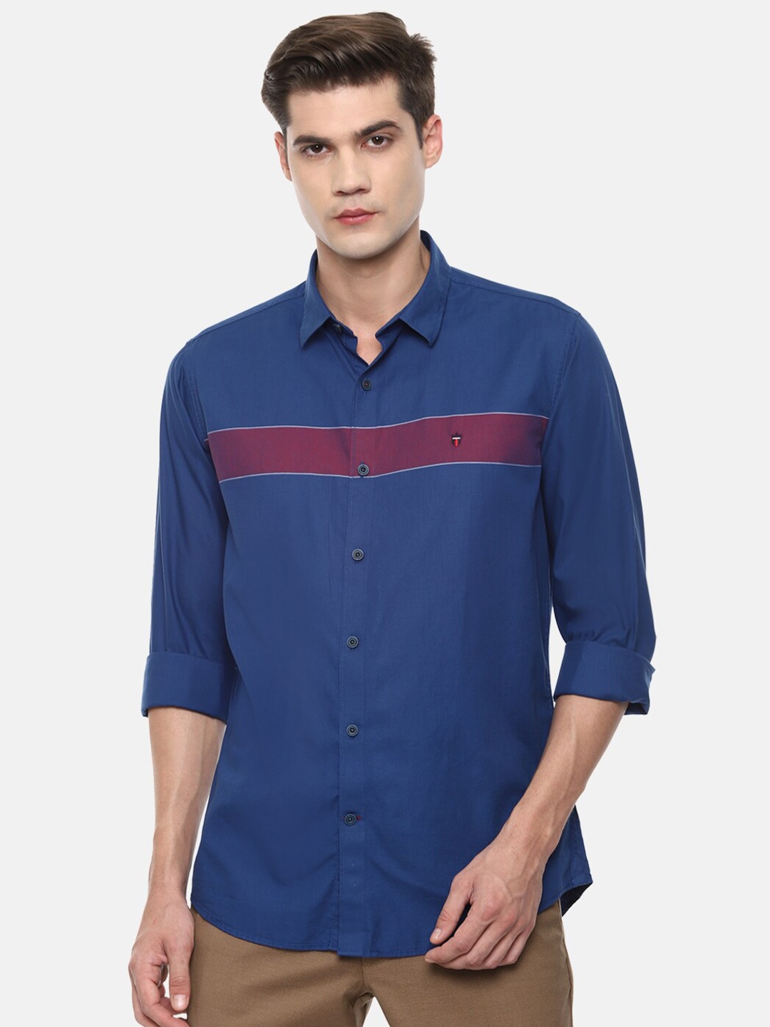 

Louis Philippe Sport Men Blue Slim Fit Casual Shirt