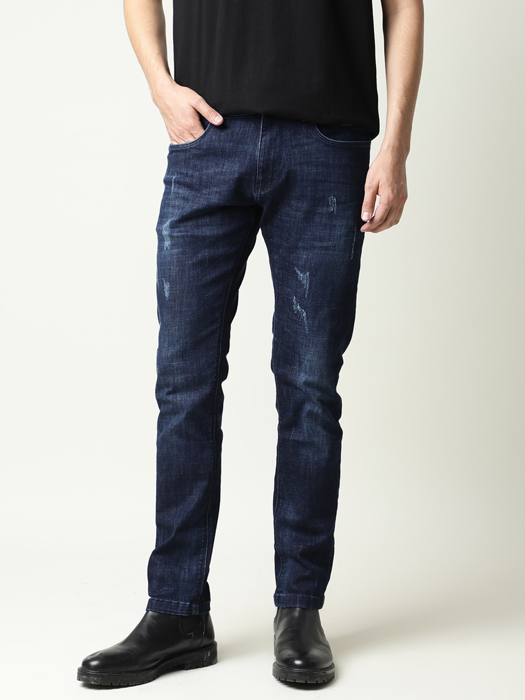 

RARE RABBIT Men David-3 Slim Fit Jeans, Blue