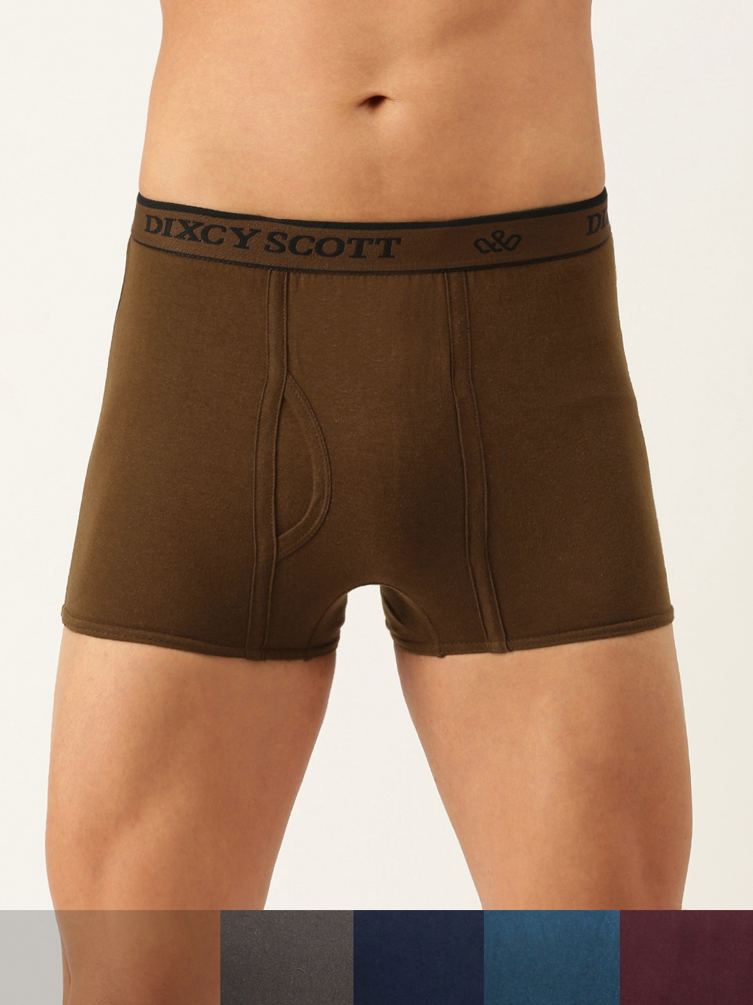 

DIXCY SCOTT Men Pack of 5 Boxer Briefs SWISH TRUNK, Multi