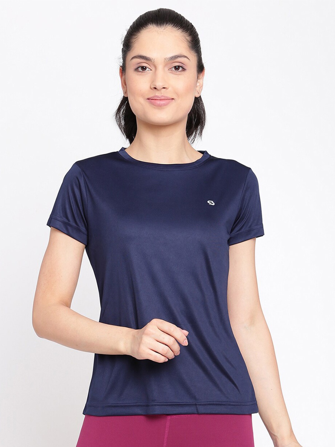 

Spolei Women Navy Blue T-shirt