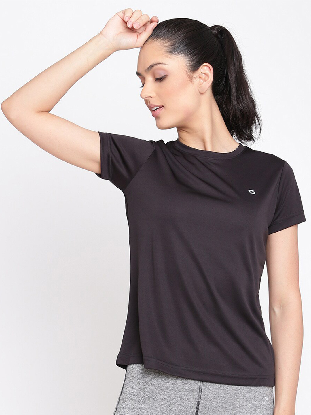 

Spolei Women Black T-shirt