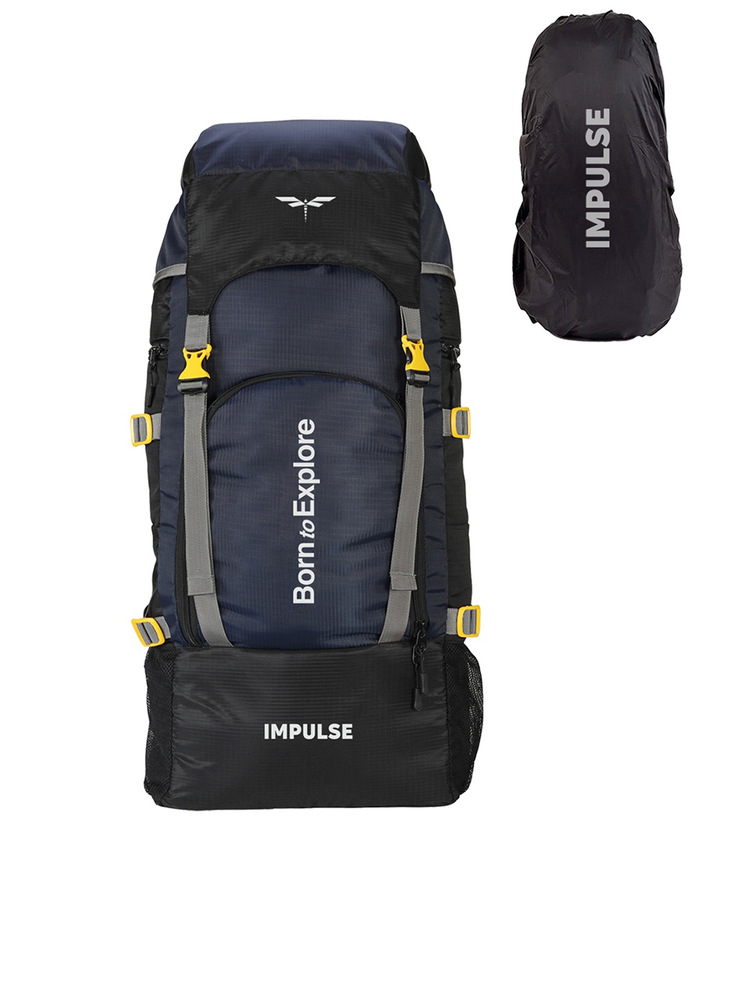 

Impulse Navy Blue Solid Keep Discovering 60 Litres Waterproof Rucksack