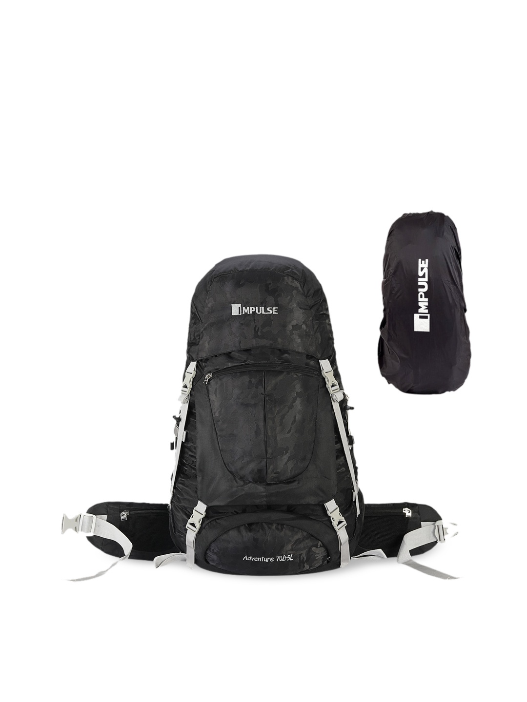 

Impulse Unisex Black Solid Evolve 75 Litres Waterproof Rucksack