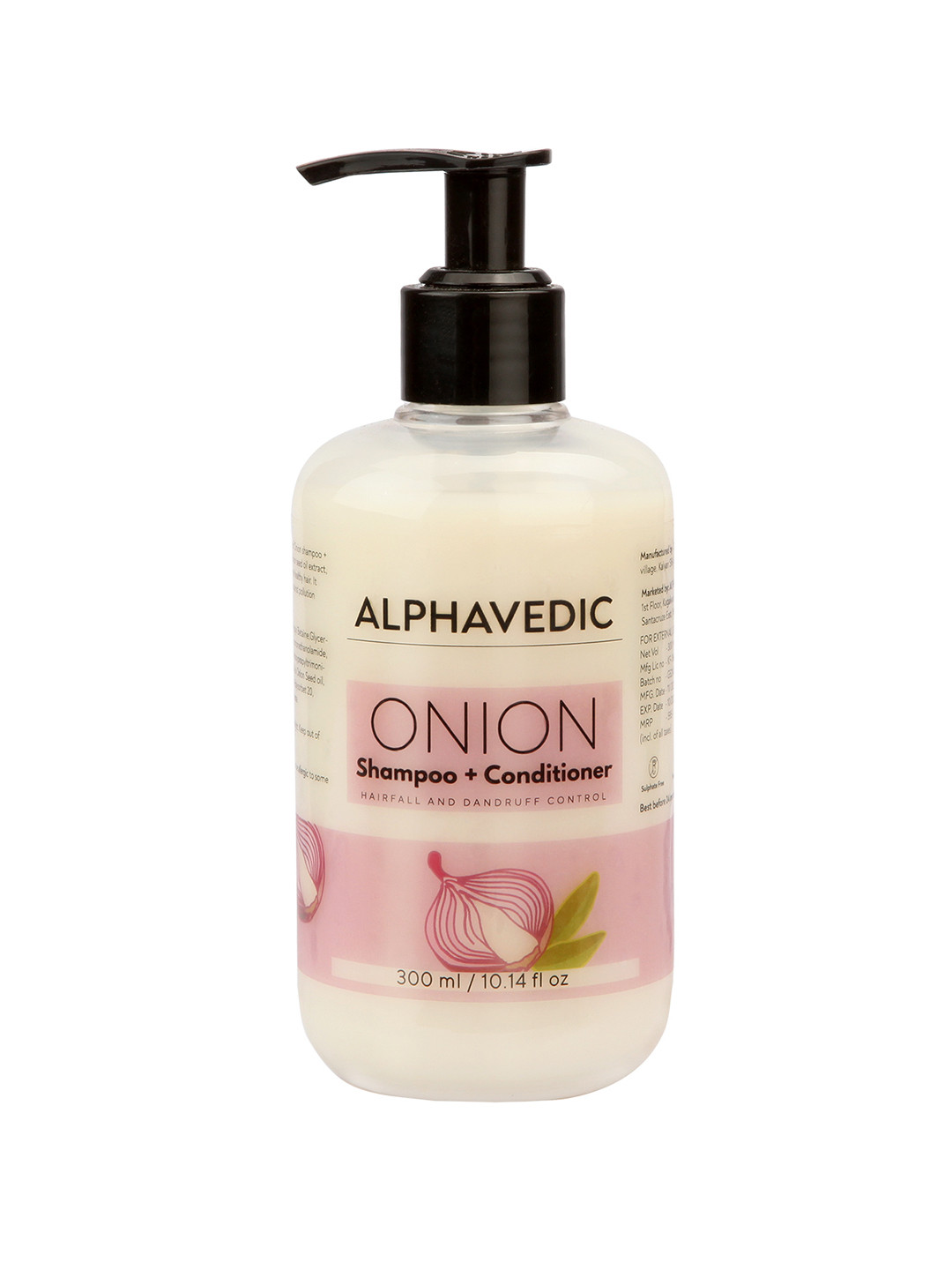 

ALPHAVEDIC Onion Hair Shampoo plus Condtioner - 300 ml, Brown