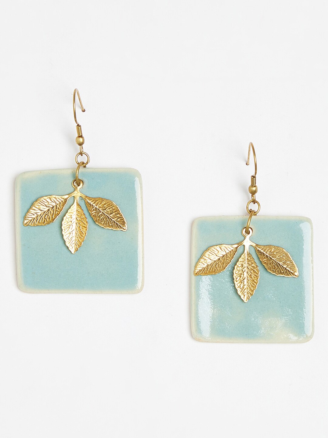 

Fabindia Gold-Toned Contemporary Drop Earrings