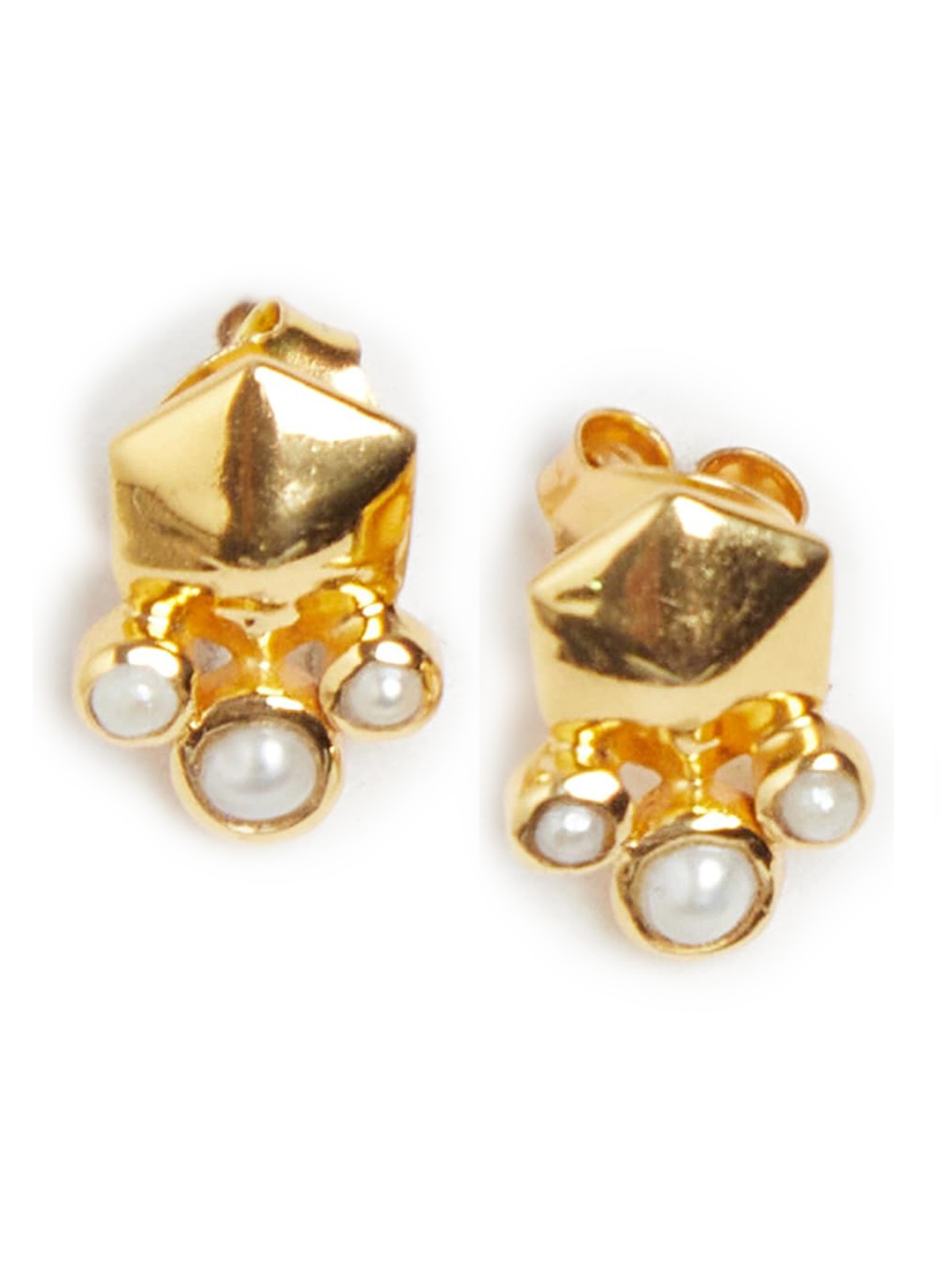 

Fabindia Gold-Toned Contemporary Studs Earrings