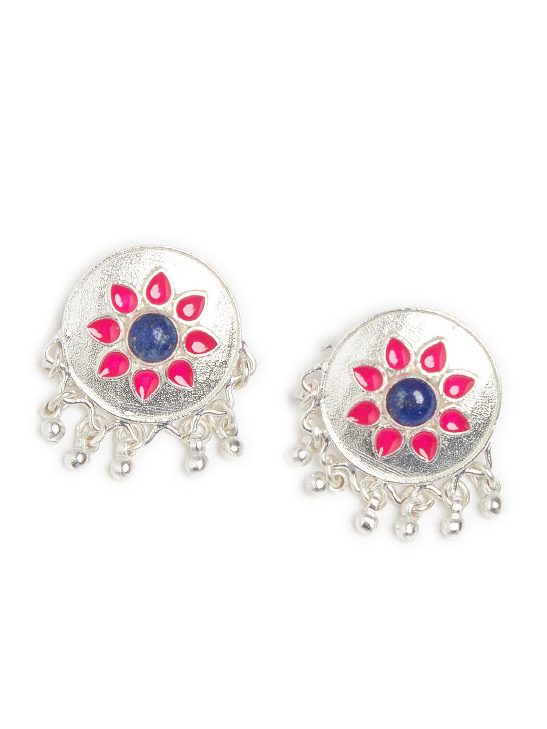 

Fabindia Silver-Toned Contemporary Studs Earrings