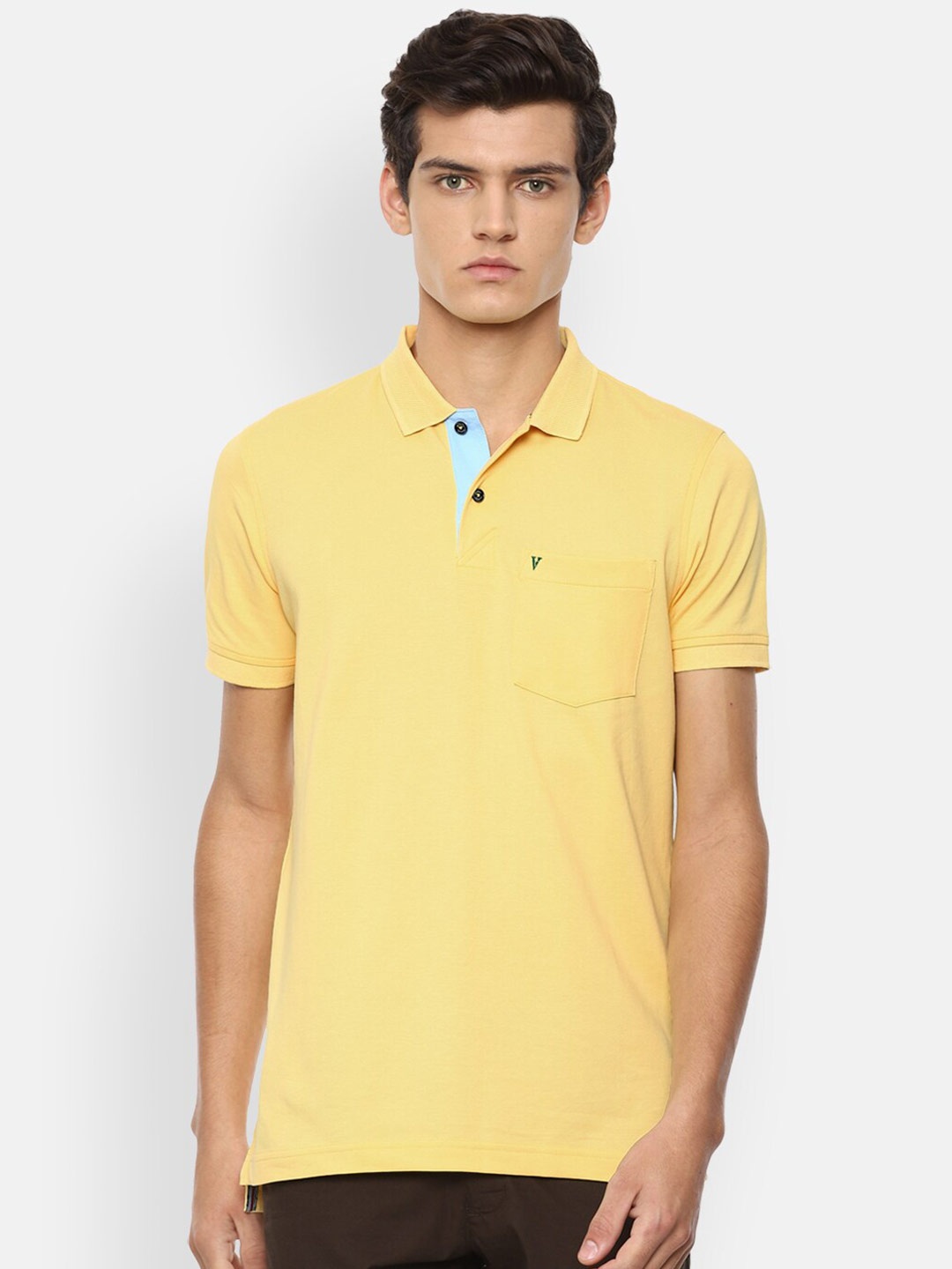 

Van Heusen Sport Men Yellow Polo Collar T-shirt