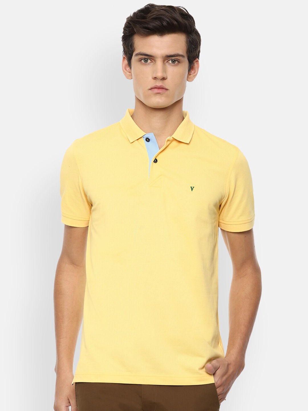 

Van Heusen Sport Men Yellow Polo Collar T-shirt